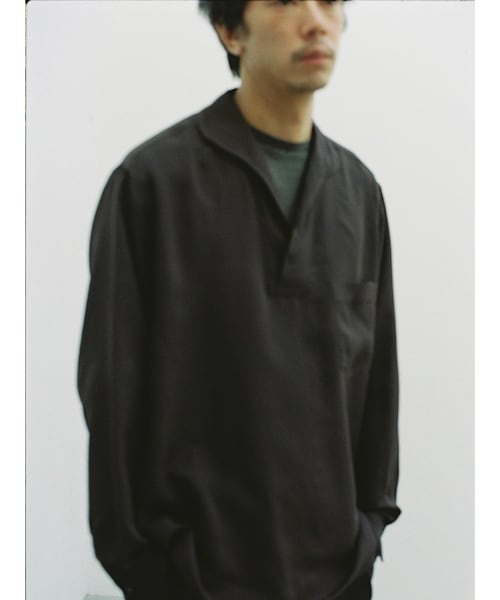 LIDNM（リドム）の「SILK WOOL SKIPPER SHIRT（シャツ/ブラウス）」 - WEAR