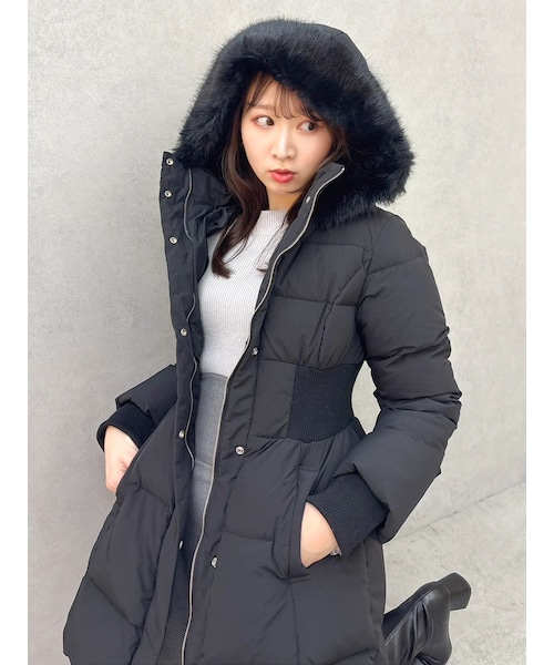 dazzlin ウエストマークレディダウンコート WHT M dazzlin（ダズリン