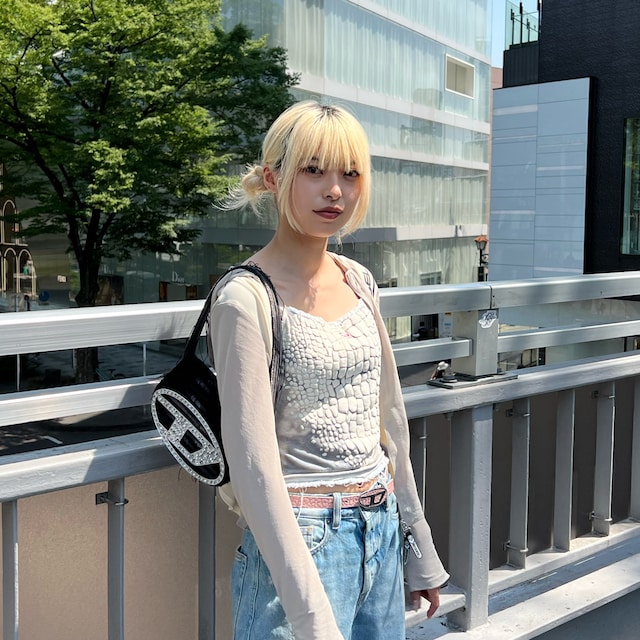 DIESEL（ディーゼル）の「レディース ニット デニム 切り替え ジップ