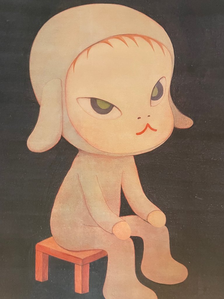 Yoshimoto Nara, Sleepless Night (Seated), 1997, courtesy of Rubell