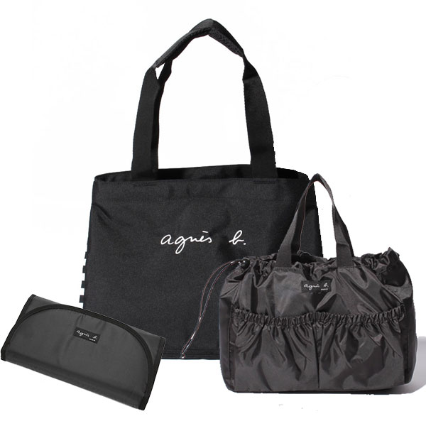 アニエスベー アンファン agnesb.ENFANT 2wayマザーズバッグ ロゴ
