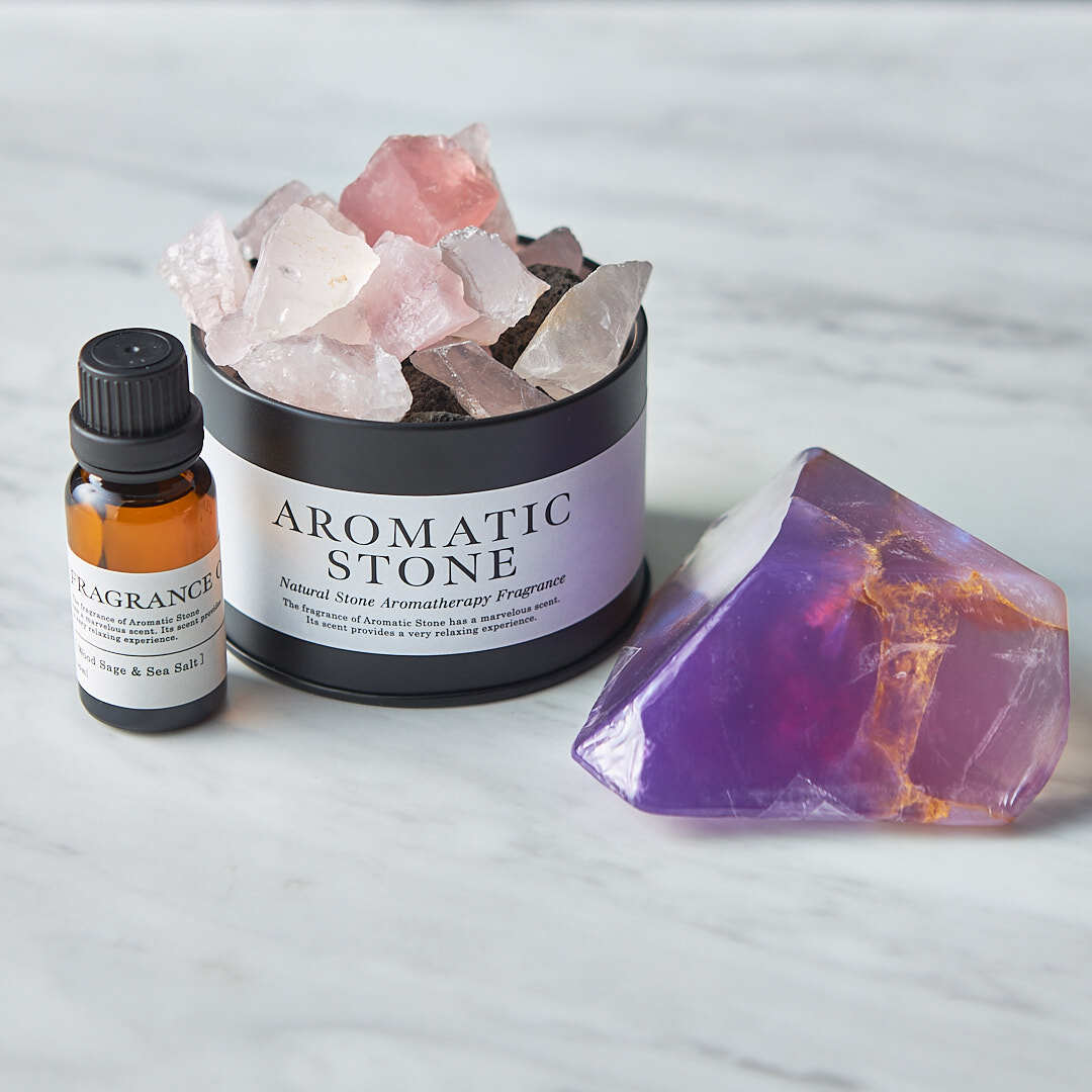 ミニ宝石石鹸&天然石を使ったアロマストーンセット | Savons Gemme