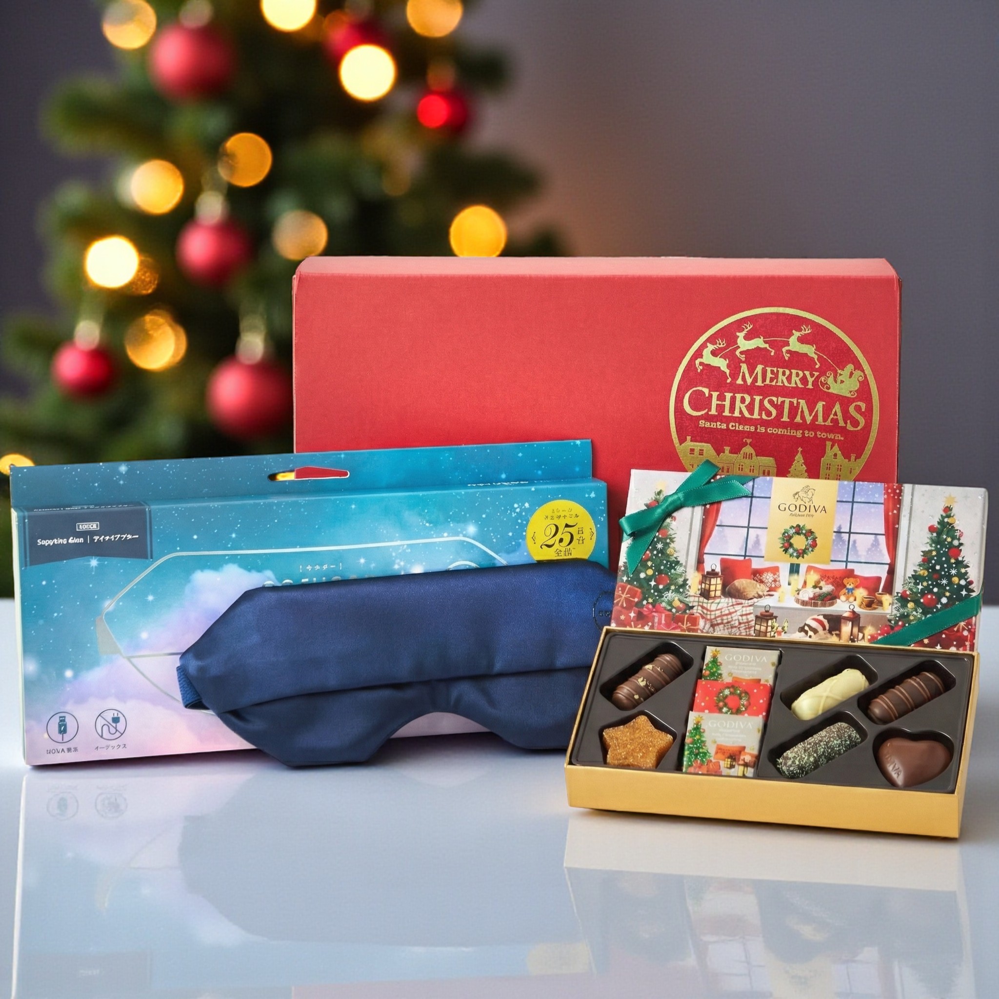 クリスマス限定ボックス付】選べるクリスマス限定チョコとホットアイ