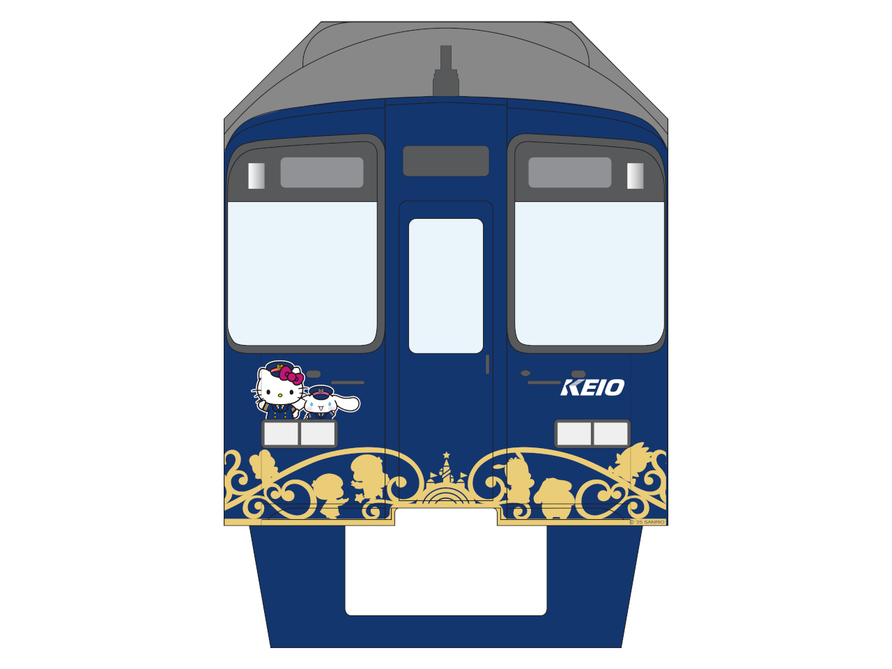 京王 サンリオラッピングトレイン リニューアルデザイン 運転（2025年3