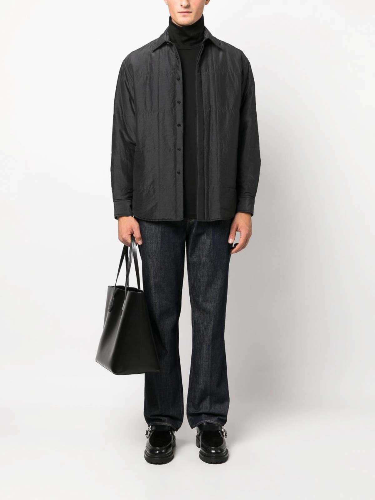 Auralee シャツ - 黒 - ブラック|A23AS01SPINKBLACK | THEBS