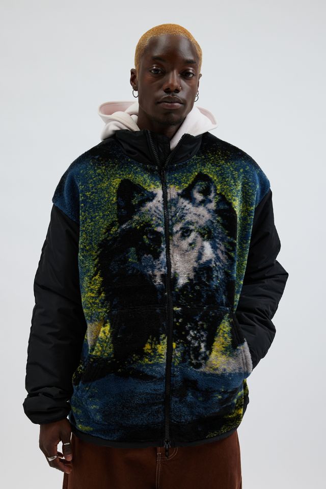 Diesel S-Berto Teddy Graphic Pattern Jacket | Urban Outfitters