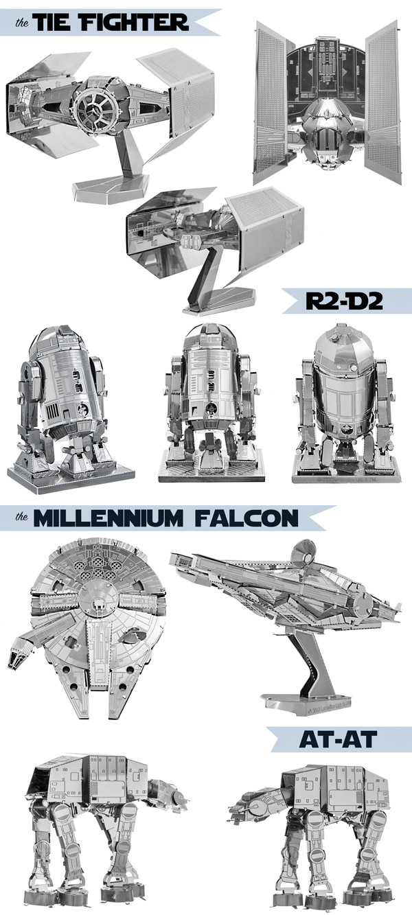 Star Wars 3D Metal Model Kits