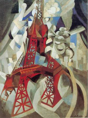 赤いエッフェル塔』 by ロベール・ドローネー | with a kiss, passing