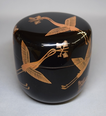 川端近左 松喰鶴蒔絵 大棗 | 茶道具 小西康のぶろぐ