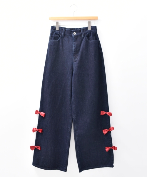 ハローキティ サイドリボンデニム/MAJESTIC LEGON(マジェスティック