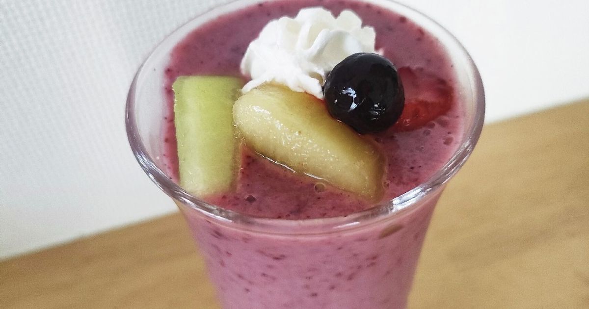 キウイとベリーのスムージー☆ by happy-cherry 【クックパッド】 簡単