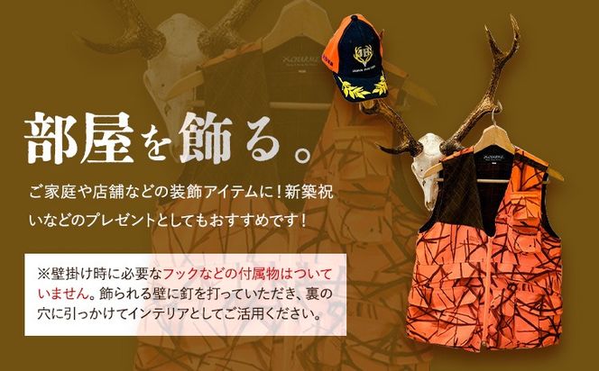ニホンジカ頭骨付き角 壁掛け(中) 【配送不可地域あり】※離島不可 上野