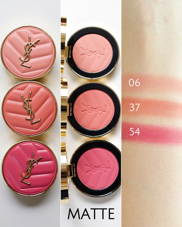 YSL（イヴ・サンローラン）の新チークをスウォッチ！ 3つの質感から