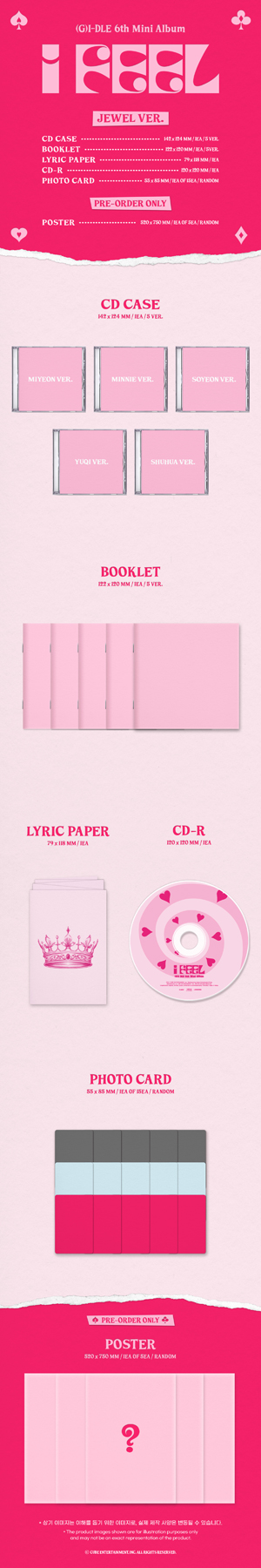 韓国盤】6th Mini Album『I feel』＜Jewel Ver.＞（全5種ランダム発送