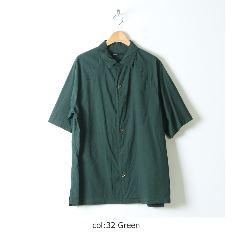 08sircus (ゼロエイトサーカス) Compact lawn garment dyed over shirt