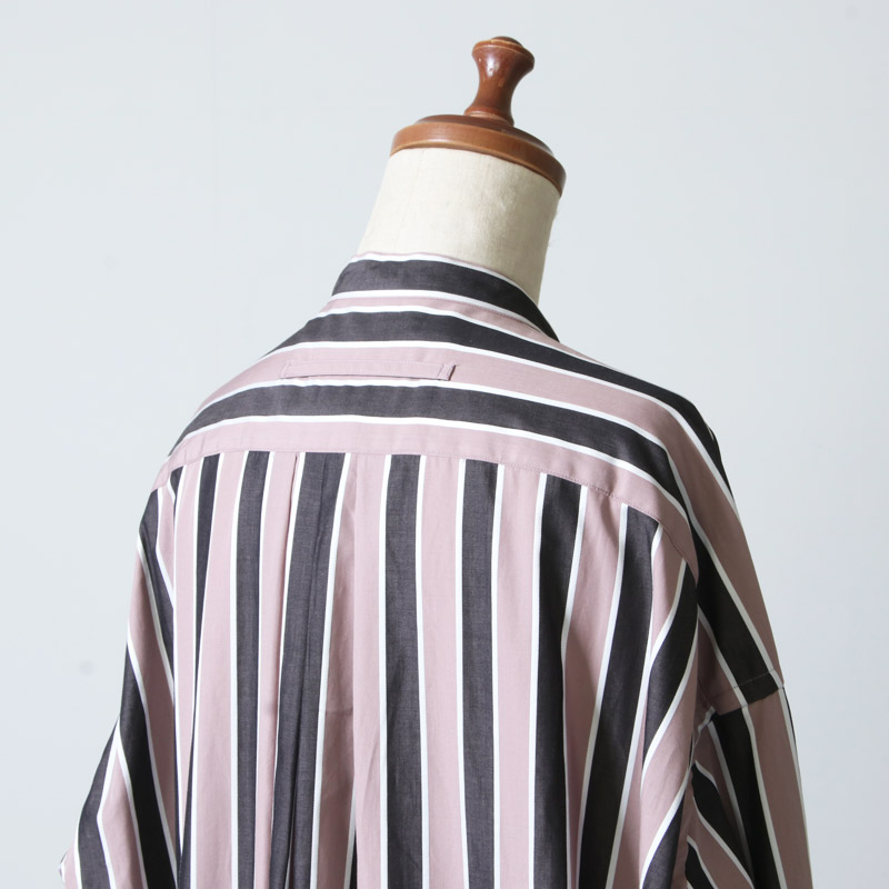 TICCA (ティッカ) ノーカラースクエアビッグロングシャツ