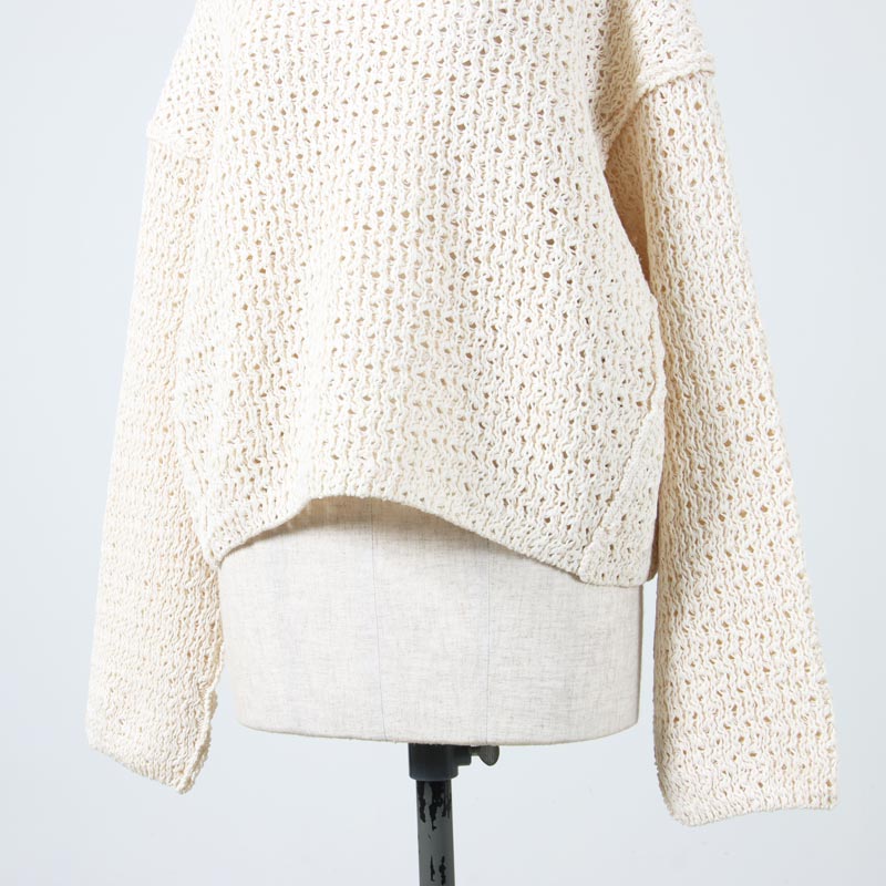 unfil (アンフィル) double honeycomb mesh sweater / ダブルハニカム