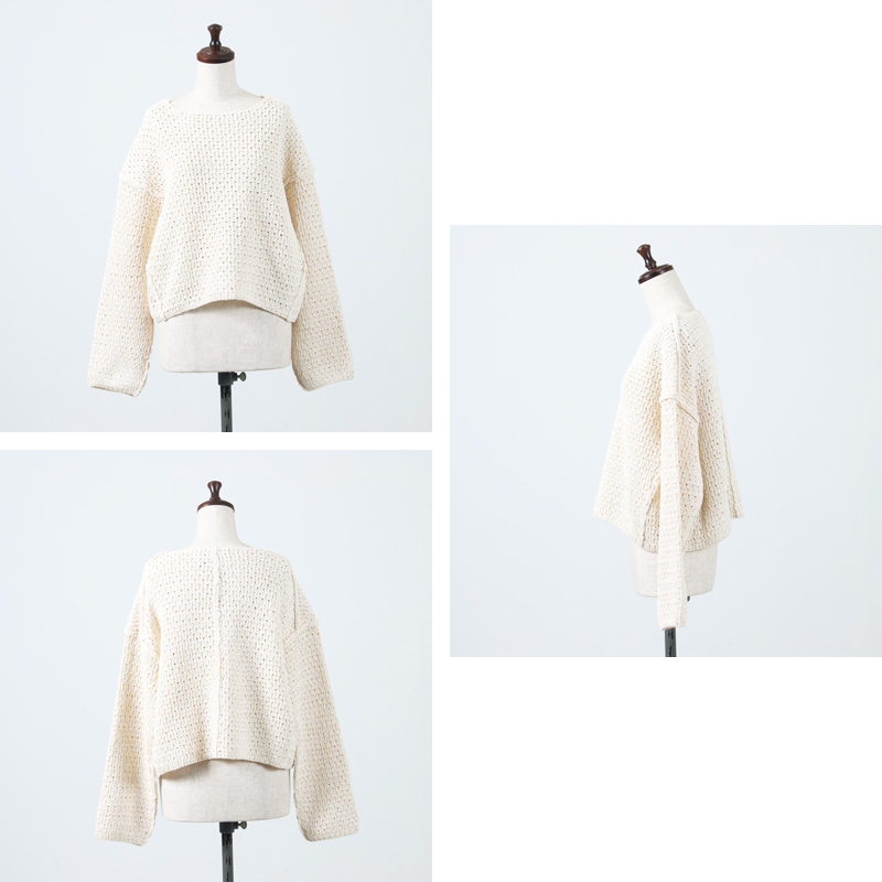 unfil (アンフィル) double honeycomb mesh sweater / ダブルハニカム