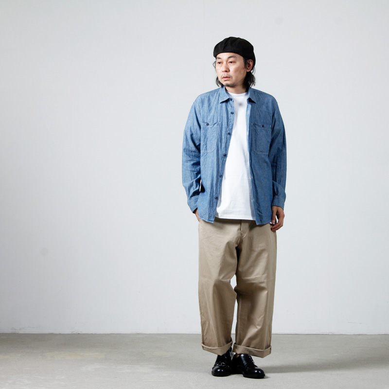 YAECA (ヤエカ) LIKE WEAR CHAMBRAY SHIRT / ライクウェアシャンブレー