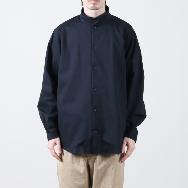 YAECA (ヤエカ) COMFORT SHIRT STAND COLLAR / コンフォートシャツ