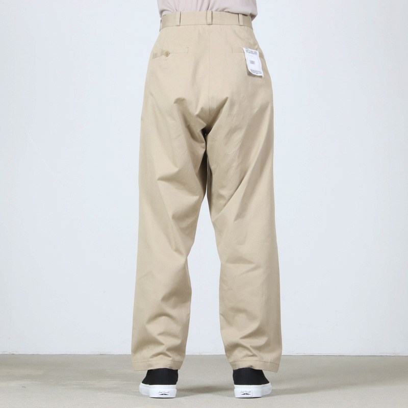 YAECA (ヤエカ) M チノパンツ ワイドテーパード Chino Trousers Wide