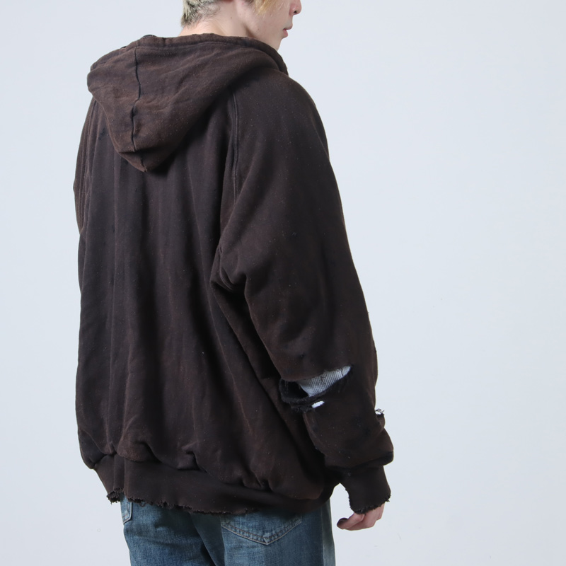 ANACHRONORM (アナクロノーム) HARD DAMAGED INNER WAFFLE SWEAT PARKA