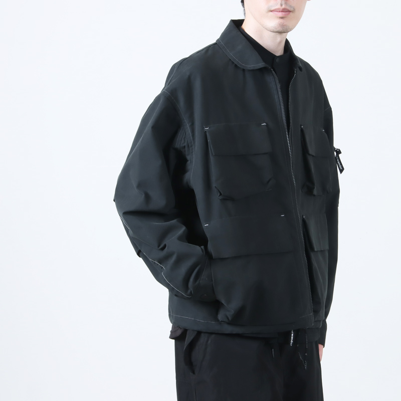 and wander (アンドワンダー) C/PE twill field jacket / C/PE ツイル
