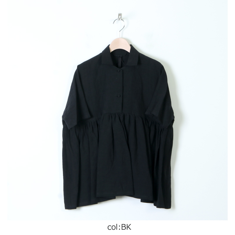 Atelier d'antan (アトリエ ダンタン) ギャザーブラウス Breton