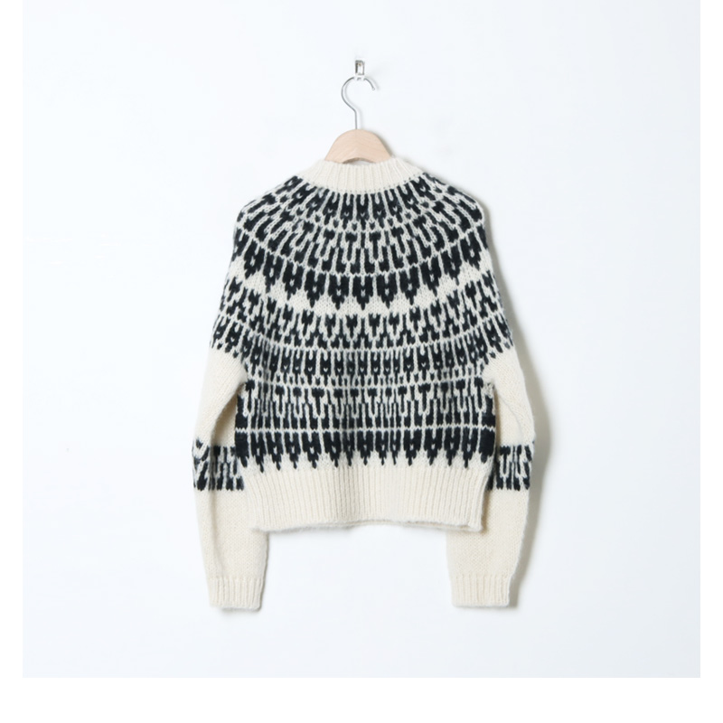 BATONER (バトナー) women MOHAIR NORDIC CREW NECK / モヘア