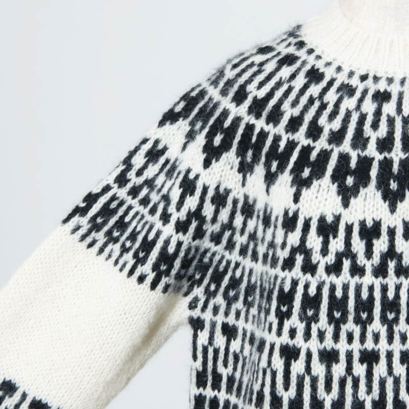 BATONER (バトナー) women MOHAIR NORDIC CREW NECK / モヘア