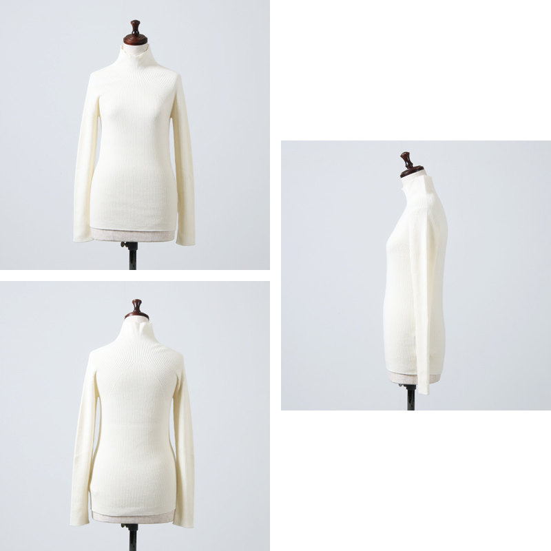 BATONER (バトナー) women RIBNITURE TURTLE NECK / リブタートルネック