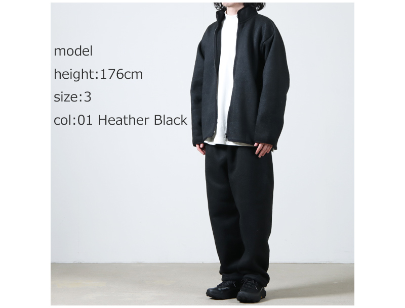 blurhms (ブラームス) Pe Silk Fleece ZIP Jacket / ポリエステル