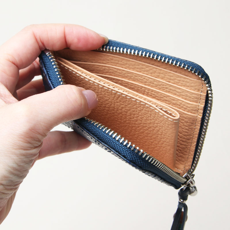 BRU NA BOINNE (ブルーナボイン) インディゴパイソンスモールウォレット