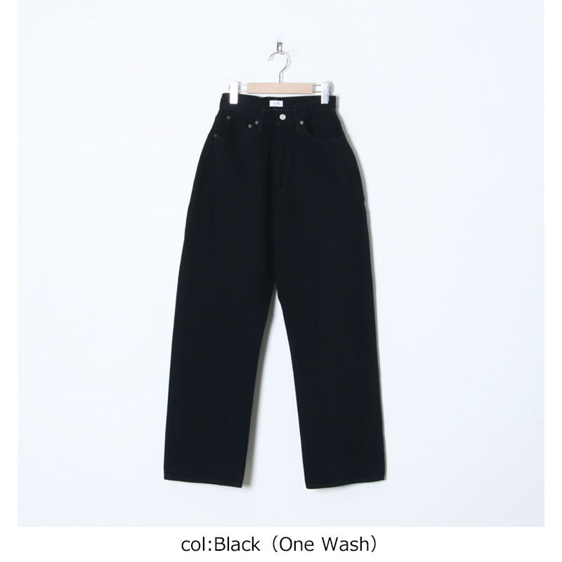 CIOTA (シオタ) High-rise 5 Pocket Pants Black（One Wash