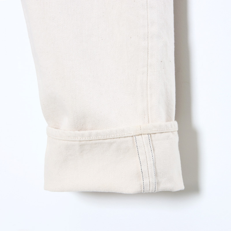 CIOTA (シオタ) ホワイト スビンコットン 13.5oz ストレートデニム