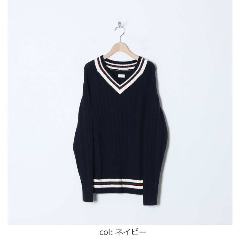 CIOTA (シオタ) スビンコットン Vネックチルデンニット