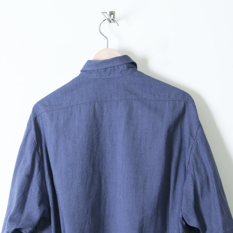 COMOLI (コモリ) ヨリ杢 ワークシャツ