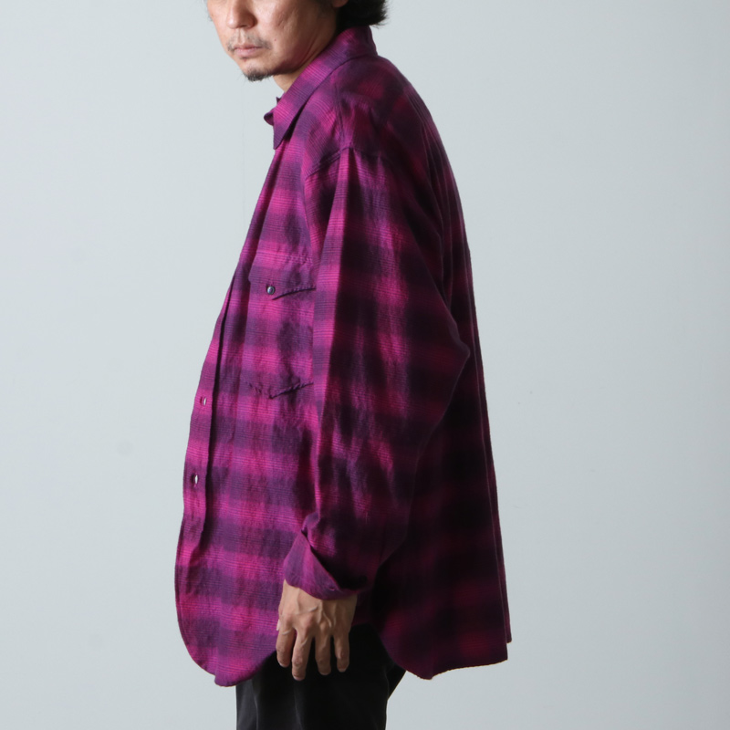 COMOLI (コモリ) ウールシルク ワークシャツ