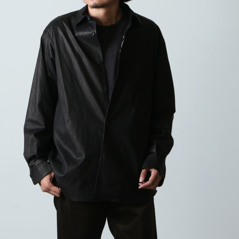 COMOLI (コモリ) レザー コモリシャツ