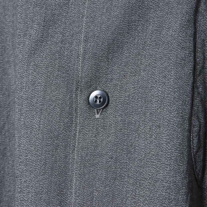 COMOLI (コモリ) ヨリ杢 オープンカラーシャツ