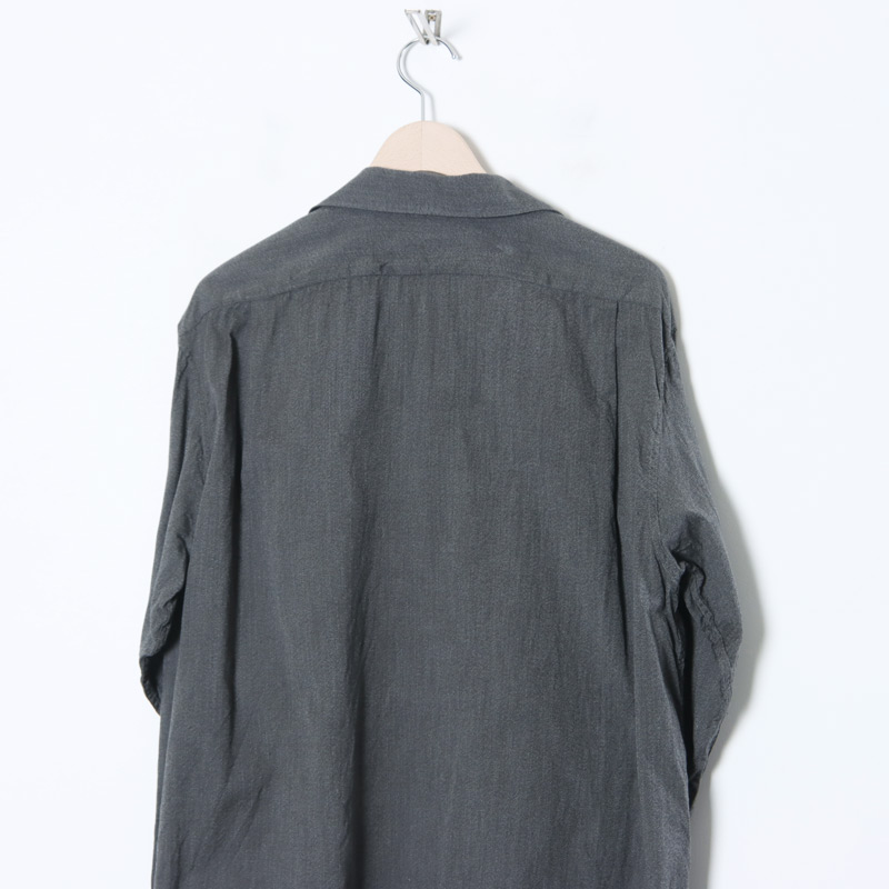 COMOLI (コモリ) ヨリ杢 オープンカラーシャツ