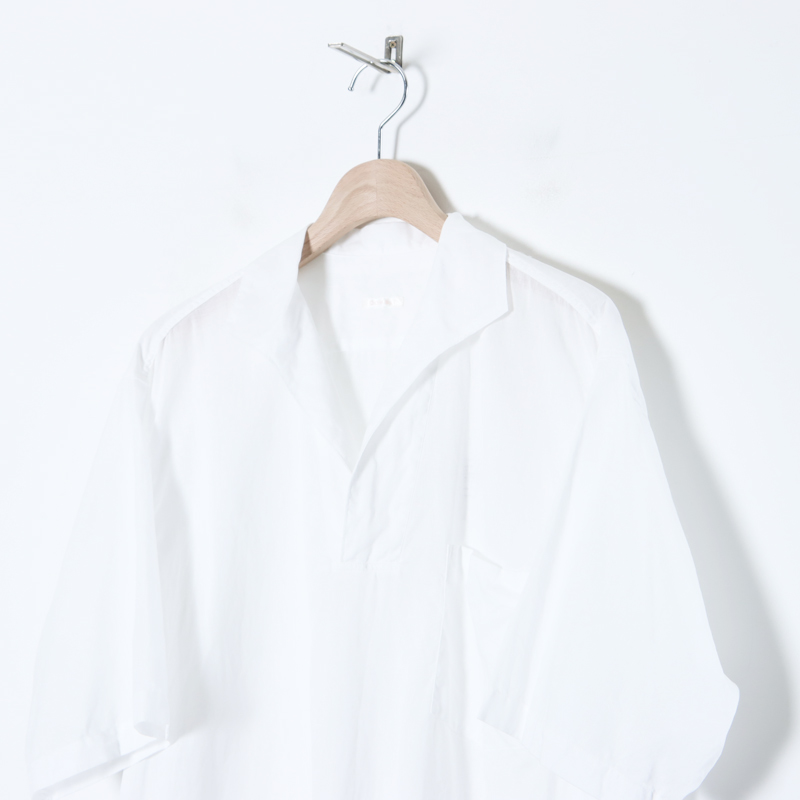 COMOLI (コモリ) ベタシャン スキッパー半袖シャツ