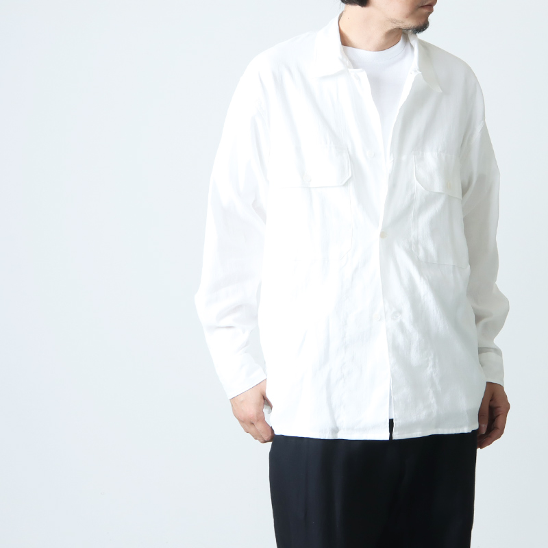 COMOLI (コモリ) 空紡オックス C.P.Oシャツ