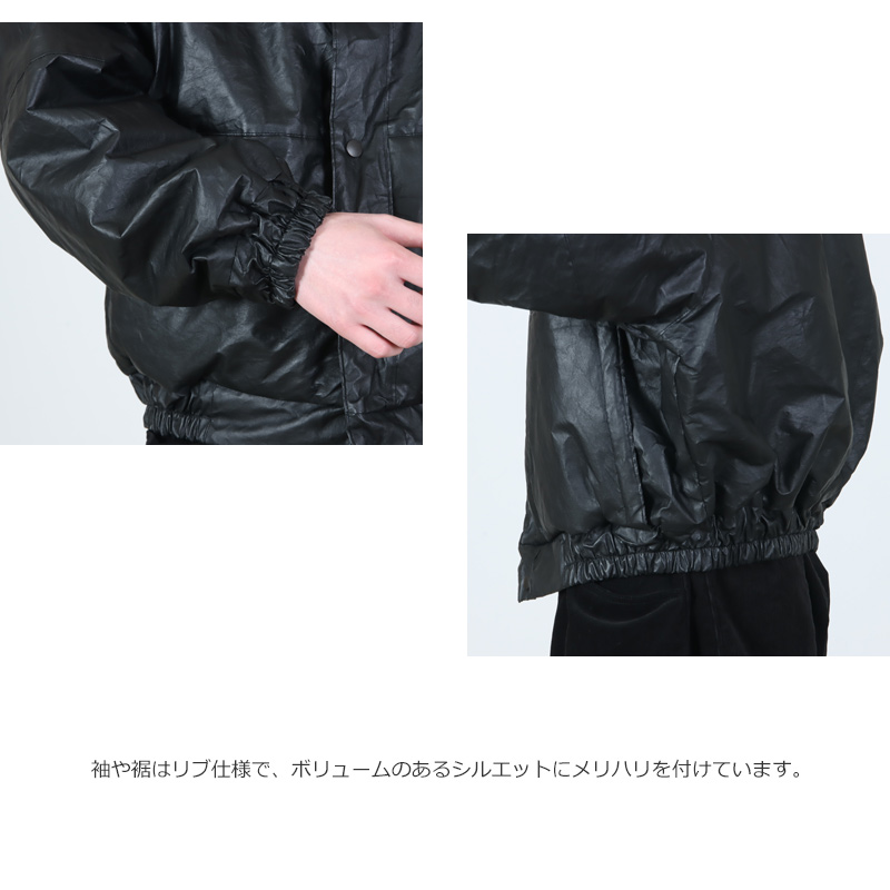 COMOLI (コモリ) ペーパーレザー パデッドジャケット