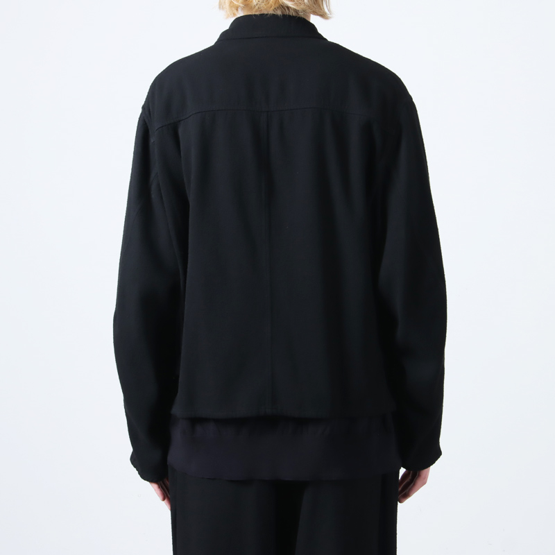 COMOLI (コモリ) シルクネップ ジップショートジャケット