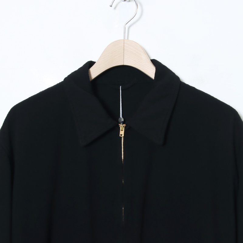 COMOLI (コモリ) シルクネップ ジップショートジャケット