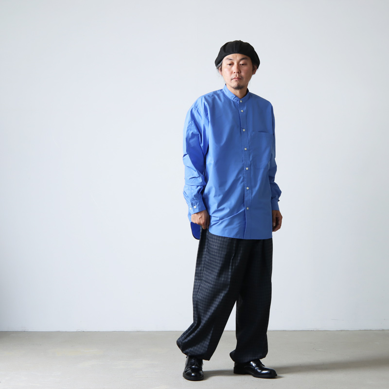 DAIWA PIER39 (ダイワピア39) TECH BAND COLLAR SHIRTS L/S / テック