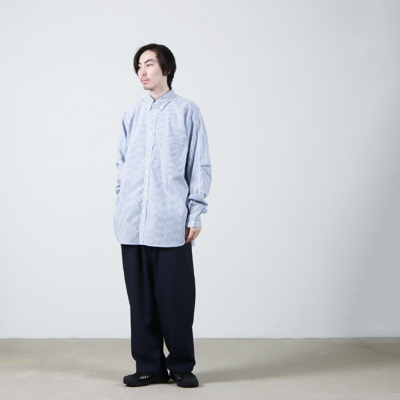 DAIWA PIER39 (ダイワピア39) TECH BUTTON DOWN SHIRT L/S STRIPE