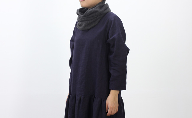 evam eva cashmere neck warmer col:チャコール | cotyle