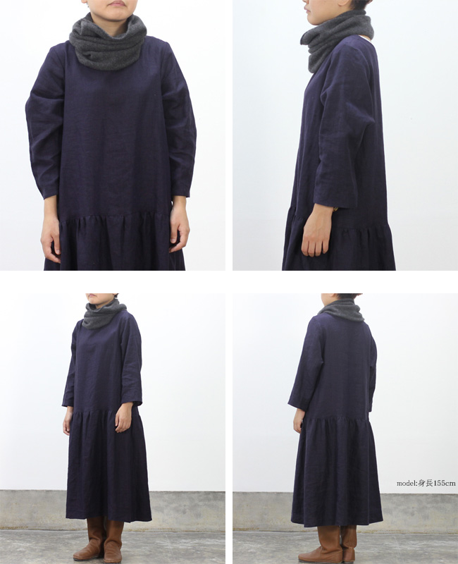 evam eva cashmere neck warmer col:チャコール | cotyle